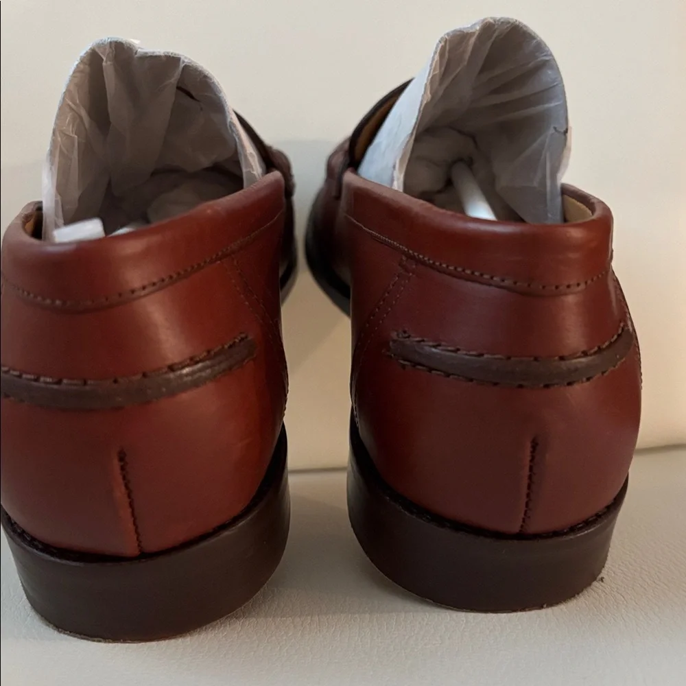 Sezane Chestnut Leather Flats - Picture 5 of 8